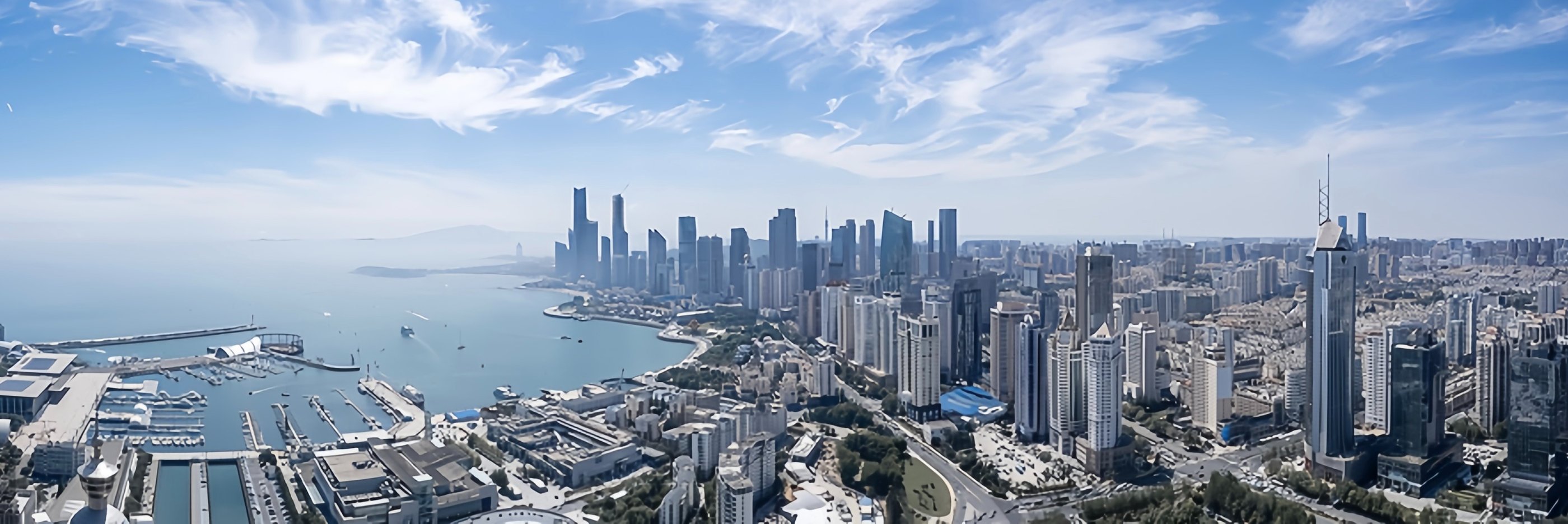 Qingdao coastal city view